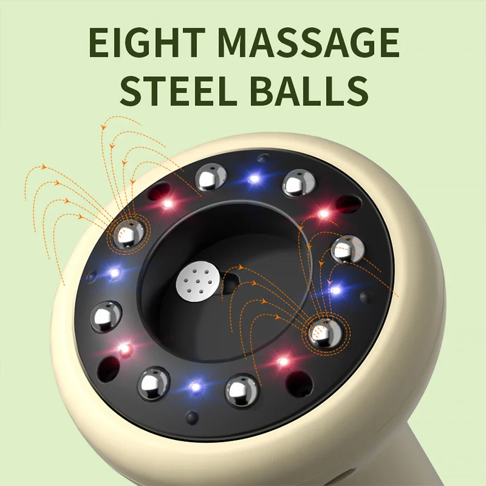 Hailicare Intelligent Cupping & Gua Sha Instrument – 9-Level Heat, Vacuum Suction, LED Light Therapy