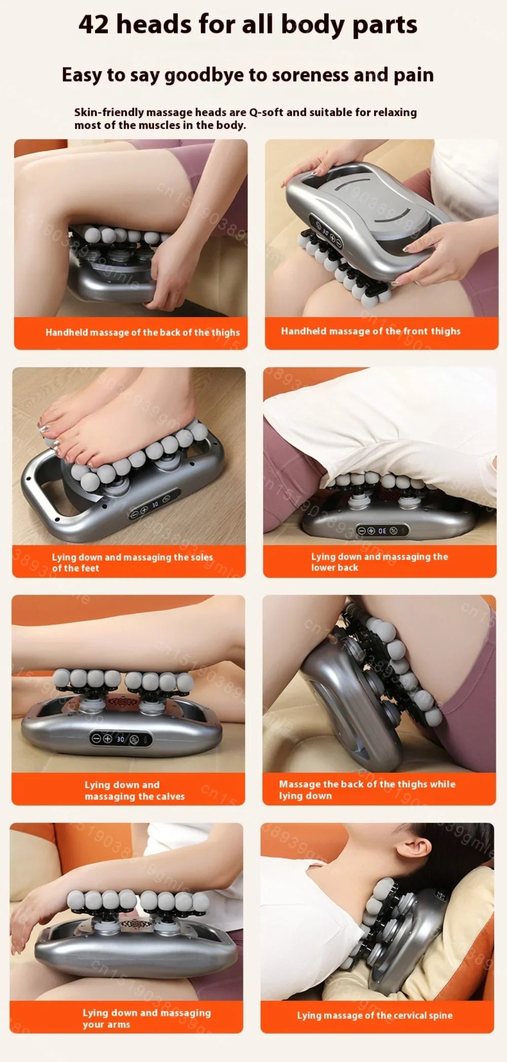 Selfika™ Professional Muscle Massage Gun – 9 Modes Deep Tissue Percussion Massager for Full Body Recovery