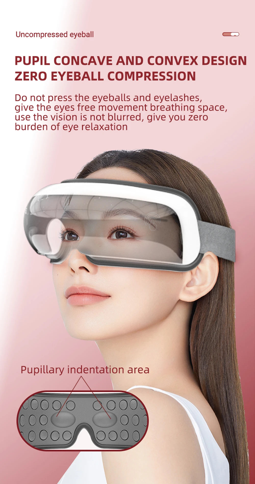 SMVP Electric Eye Massager with Air Bag Compression and Hot Compress for Relaxation