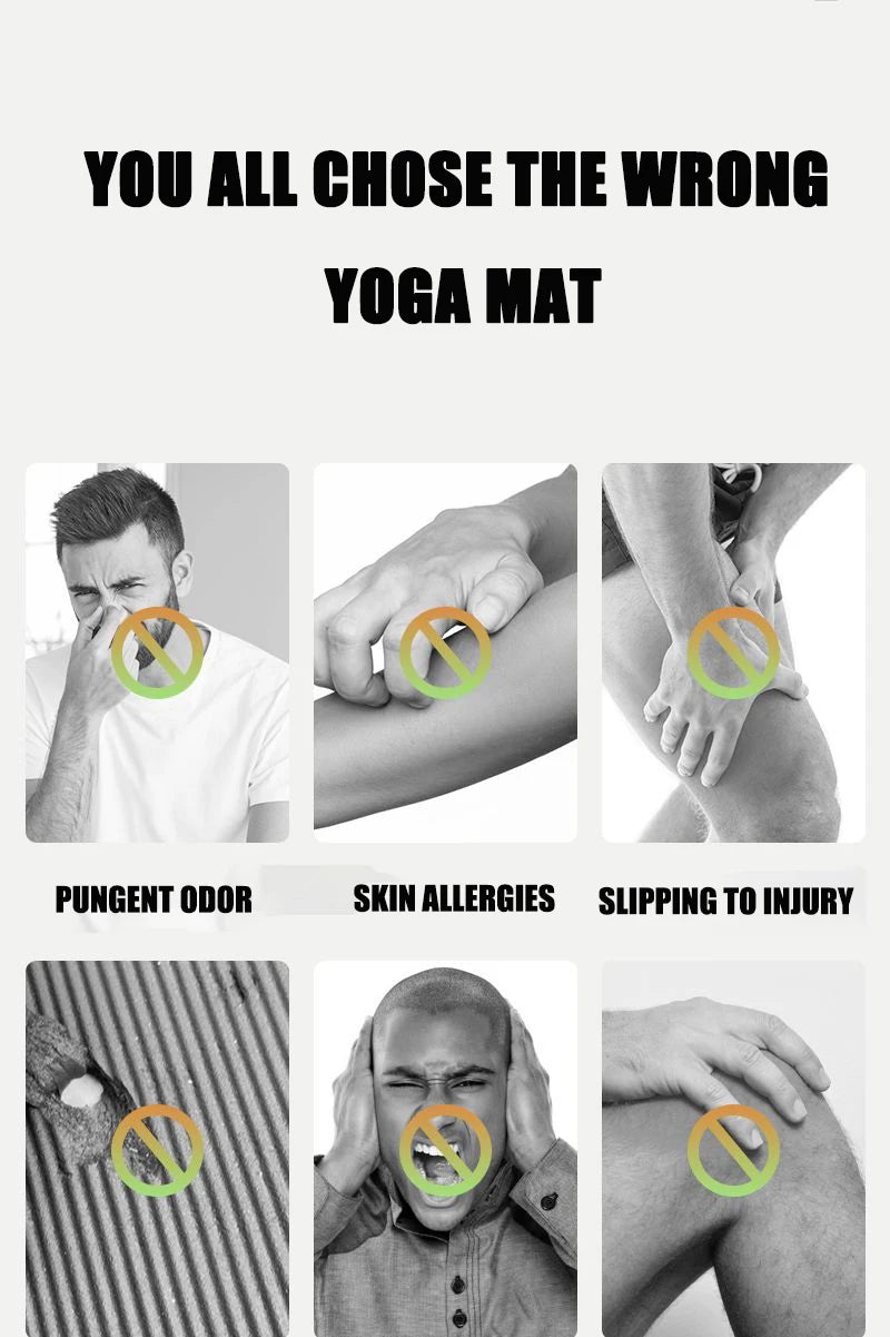 Selfika™ 20mm Ultra-Thick NBR Yoga Mat – High-Density Non-Slip Exercise Mat for Yoga, Pilates & Home Fitness (185x61cm)
