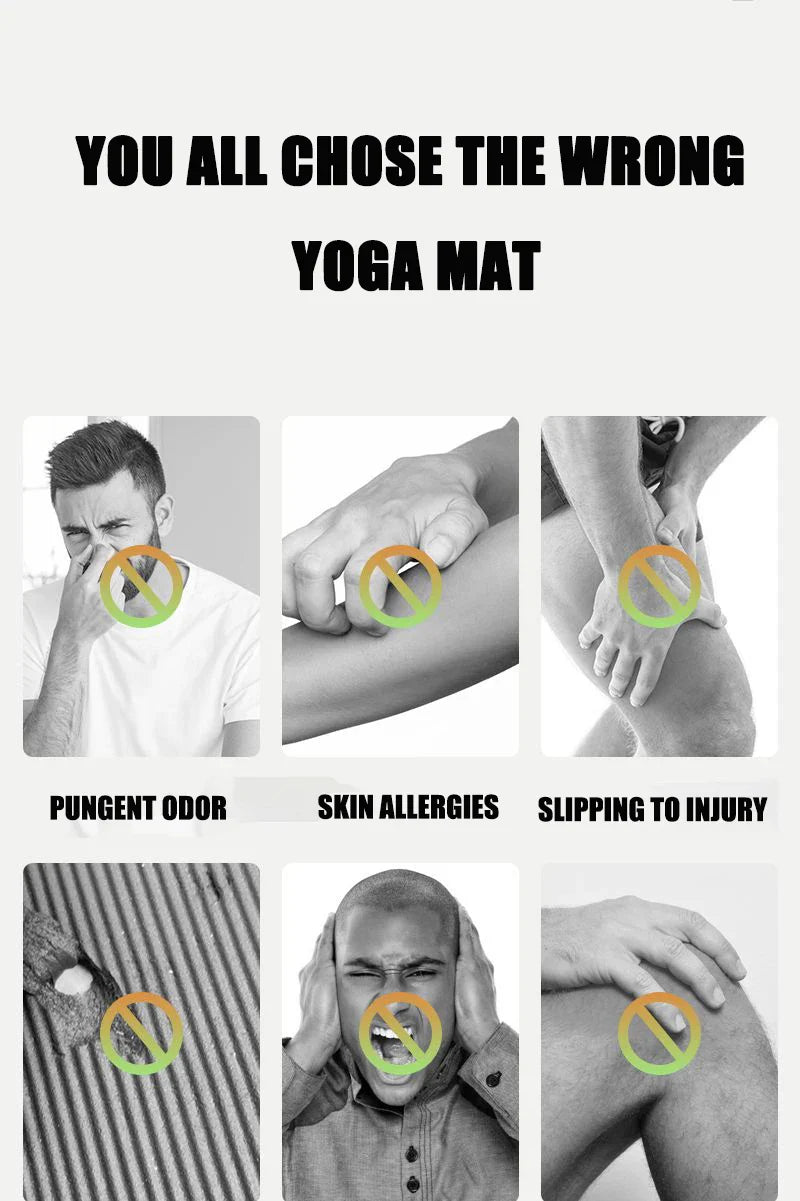 Selfika™ 20mm Ultra-Thick NBR Yoga Mat – High-Density Non-Slip Exercise Mat for Yoga, Pilates & Home Fitness (185x61cm)