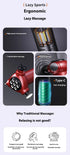 Selfika™ 3-Head Multifunctional Fascia Gun – Magnetic Bead Abdominal & Full Body Massager with 5-Speed Frequency Conversion