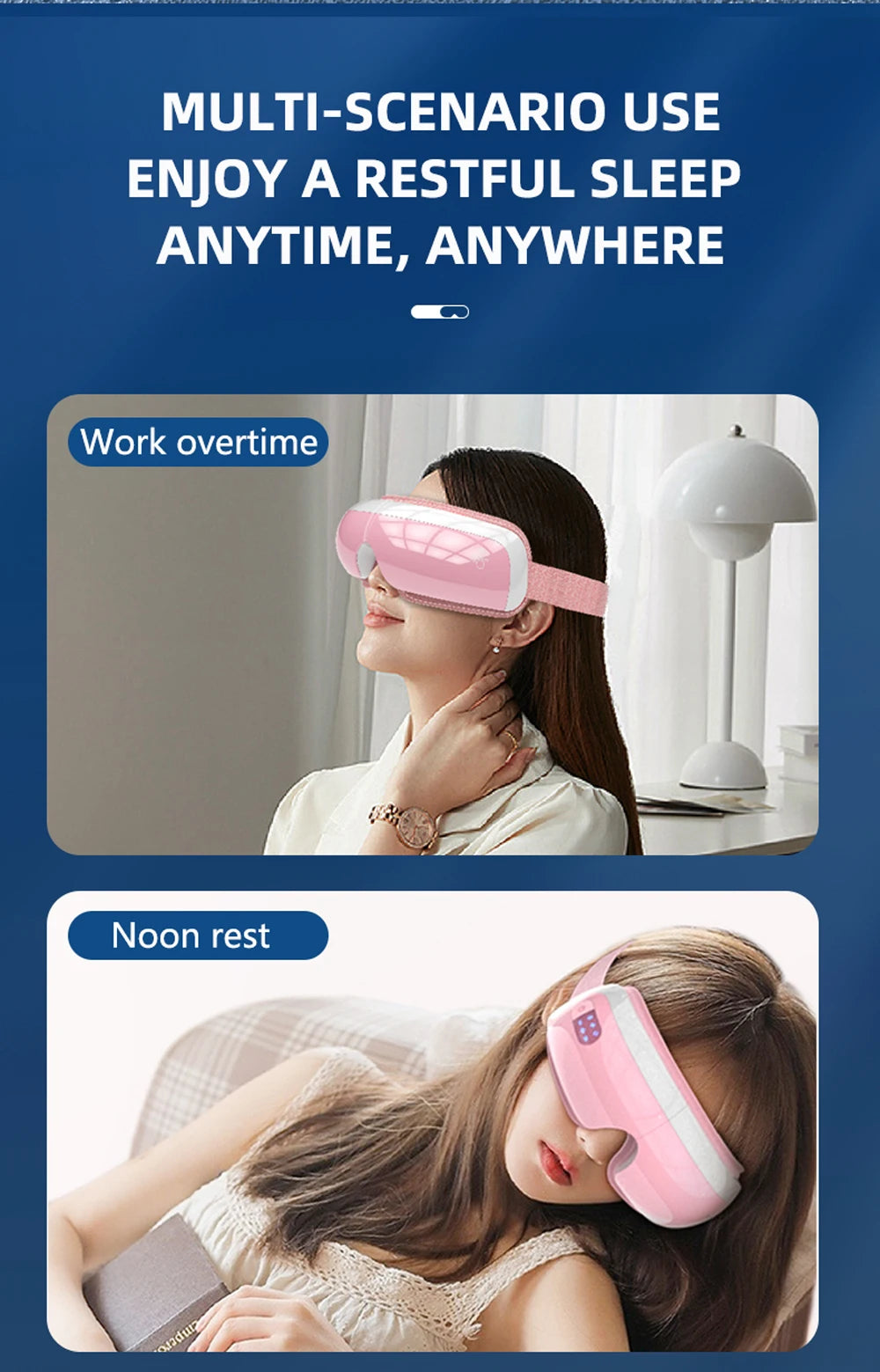 SMVP Electric Eye Massager with Air Bag Compression and Hot Compress for Relaxation