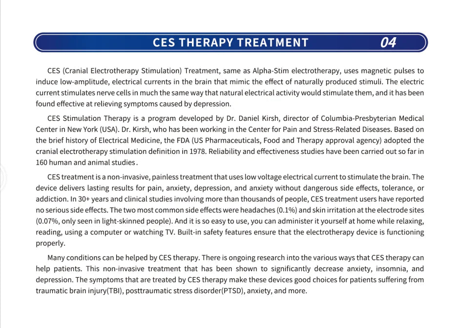 Generic Portable CES Stimulation Sleep Aid Device – Hand-held Relaxation Helper for Restful Sleep