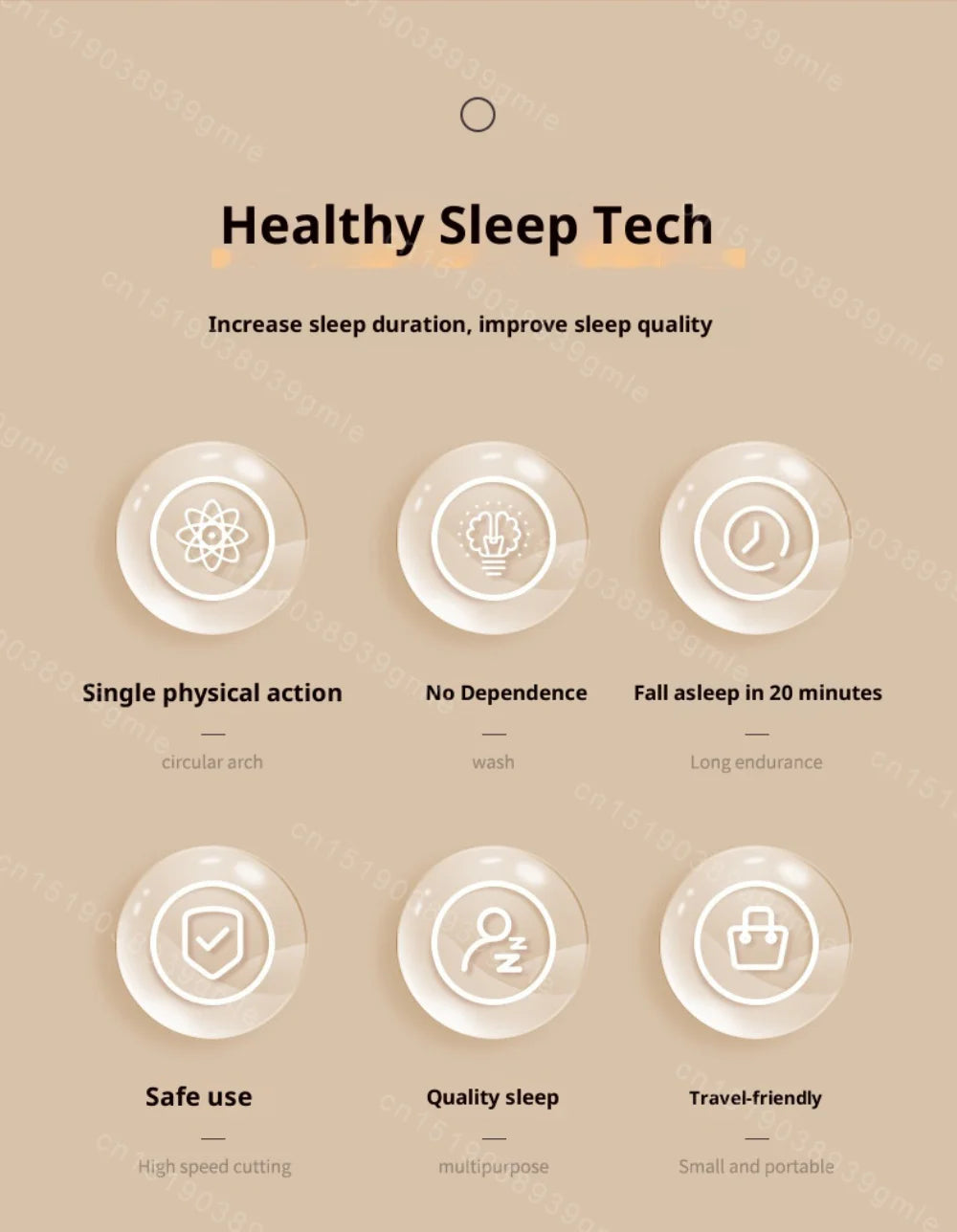 Handheld Microcurrent Pulse Sleep Therapy Instrument – Relaxation Aid for Stress Relief Sensation