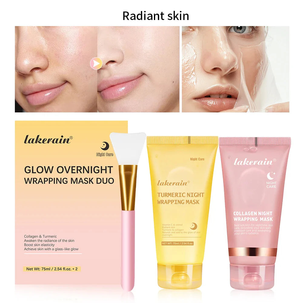 Selfika™ Collagen Night Wrapping Mask – Overnight Lifting & Deep Hydrating Peel-Off Mask (75ml)
