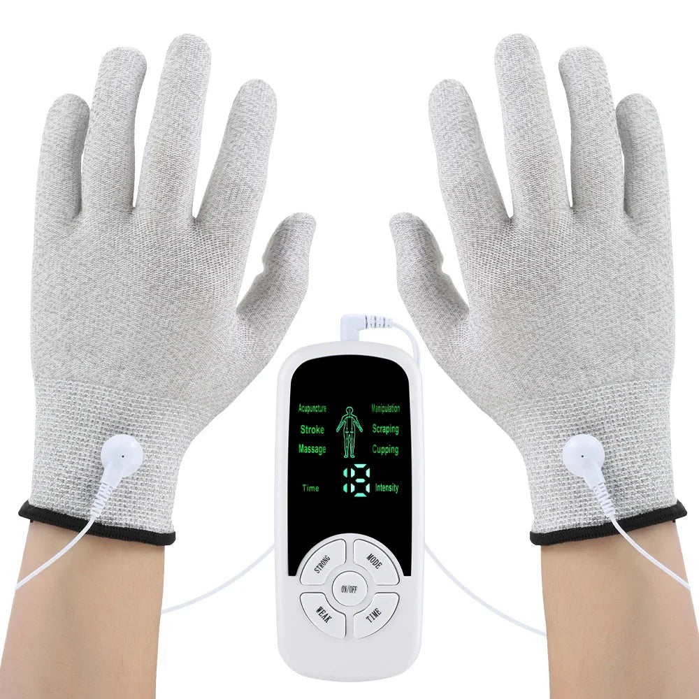 Hailicare TENS EMS Electric Muscle Stimulator – Digital Pulse Massager, 6 Modes, Back Neck Shoulder Relief