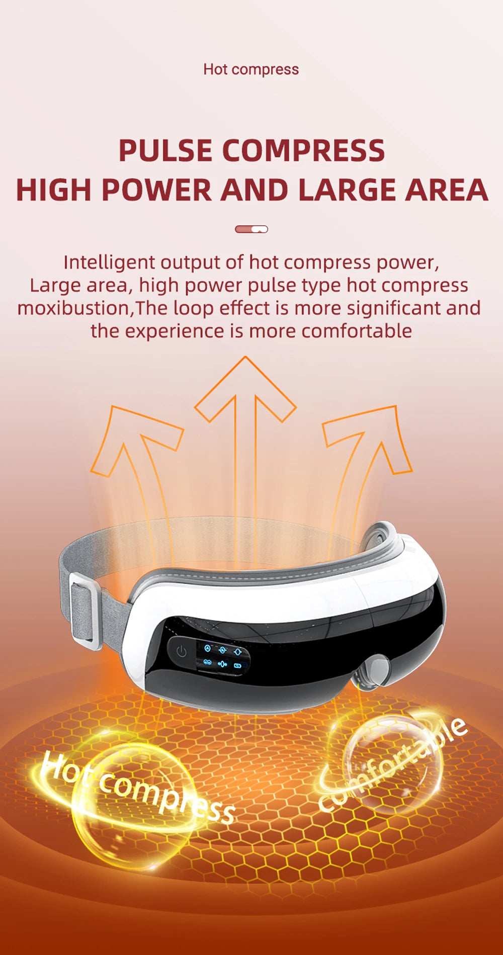 SMVP Electric Eye Massager with Air Bag Compression and Hot Compress for Relaxation