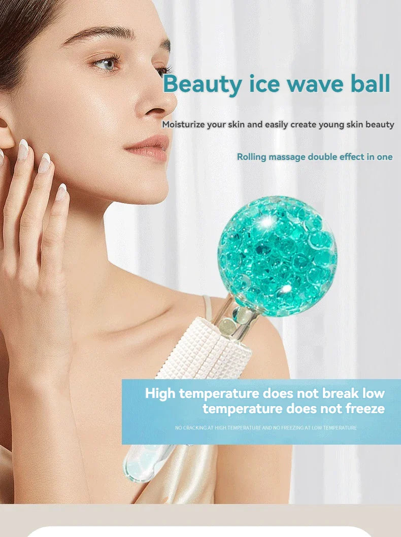 Generic 2Pcs Facial Ice Globes Set – Cooling Balls Massager for Face & Eyes, Reduces Puffiness Appearance