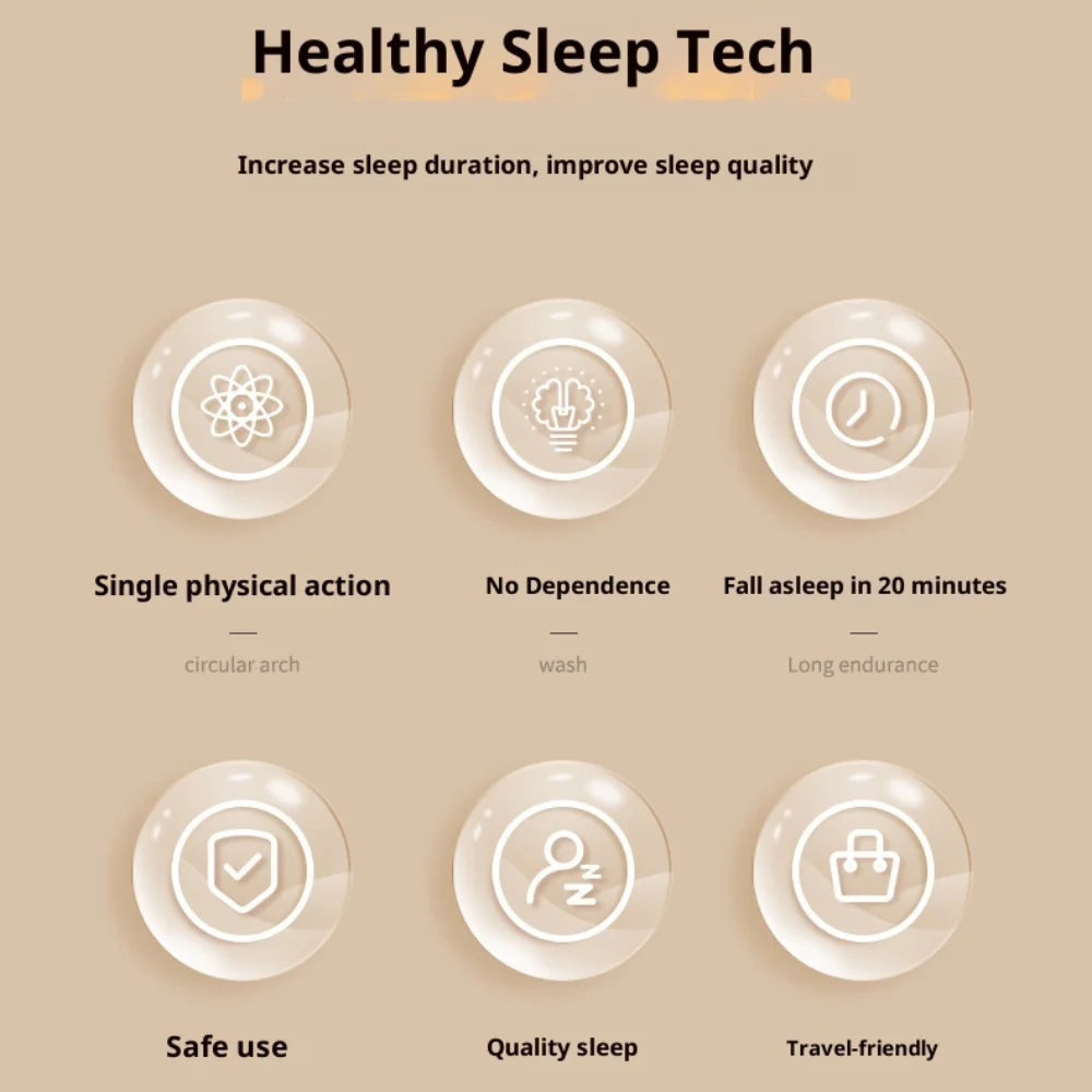 Handheld Microcurrent Pulse Sleep Therapy Instrument – Relaxation Aid for Stress Relief Sensation