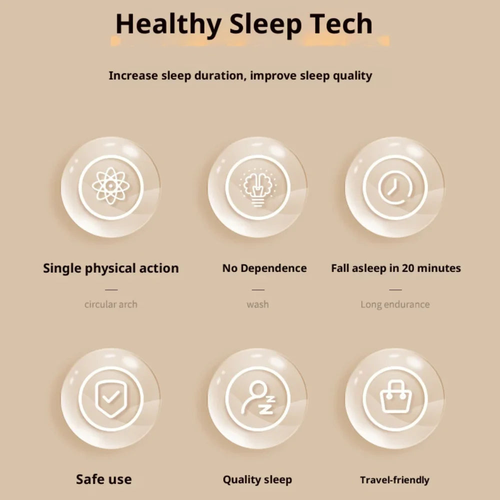 Handheld Microcurrent Pulse Sleep Therapy Instrument – Relaxation Aid for Stress Relief Sensation