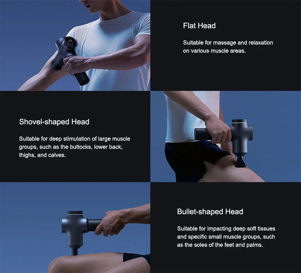 Selfika™ Pro Smart-Hit Fascia Gun – 126W High-Power Muscle Massager with 35kg Thrust & 12-Gear Force Adjustment