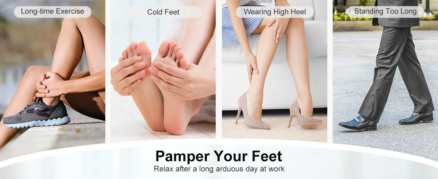 Selfika Fully Wrapped Electric Shiatsu Foot Massager with Heat & Deep-Kneading Rollers