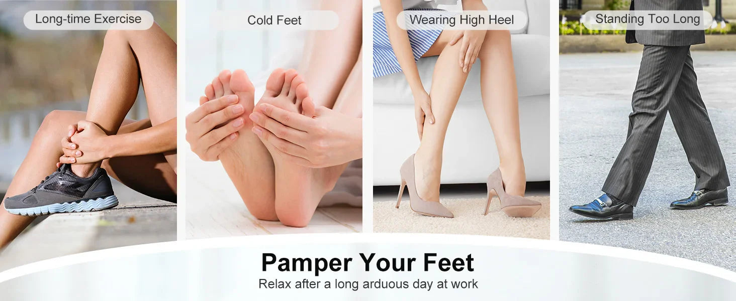 Selfika Fully Wrapped Electric Shiatsu Foot Massager with Heat & Deep-Kneading Rollers