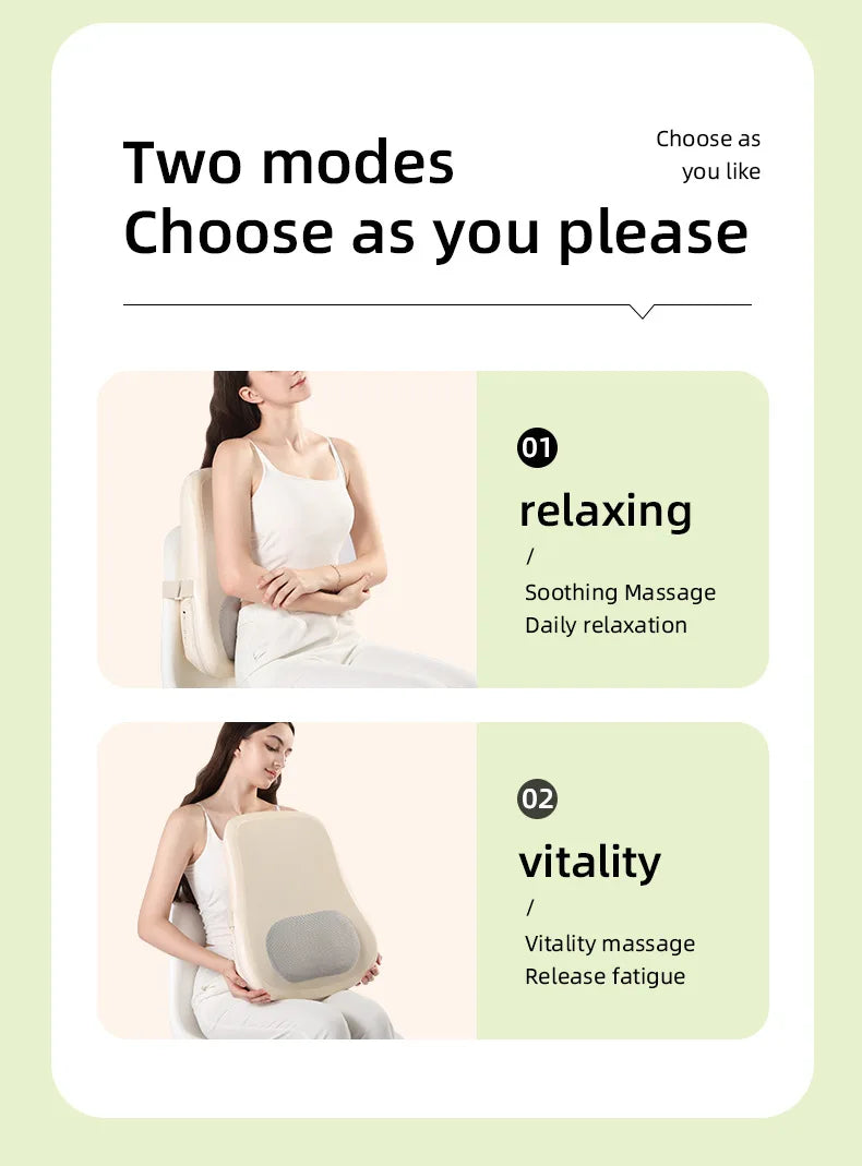 Selfika Cordless Lower Back Massager with Deep-Tissue Heat Therapy & Rechargeable Battery