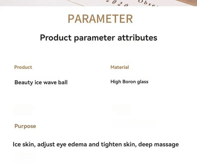 Generic 2Pcs Facial Ice Globes Set – Cooling Balls Massager for Face & Eyes, Reduces Puffiness Appearance