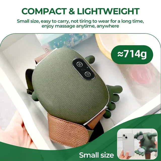 Selfika Wireless Finger-Simulated Neck and Shoulder Massager with Brushless Motor & Heat