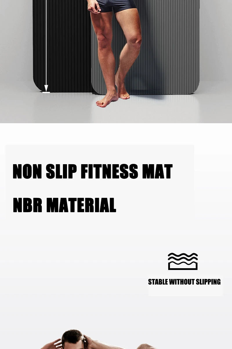Selfika™ 20mm Ultra-Thick NBR Yoga Mat – High-Density Non-Slip Exercise Mat for Yoga, Pilates & Home Fitness (185x61cm)