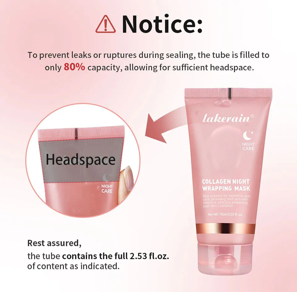Selfika™ Collagen Night Wrapping Mask – Overnight Lifting & Deep Hydrating Peel-Off Mask (75ml)