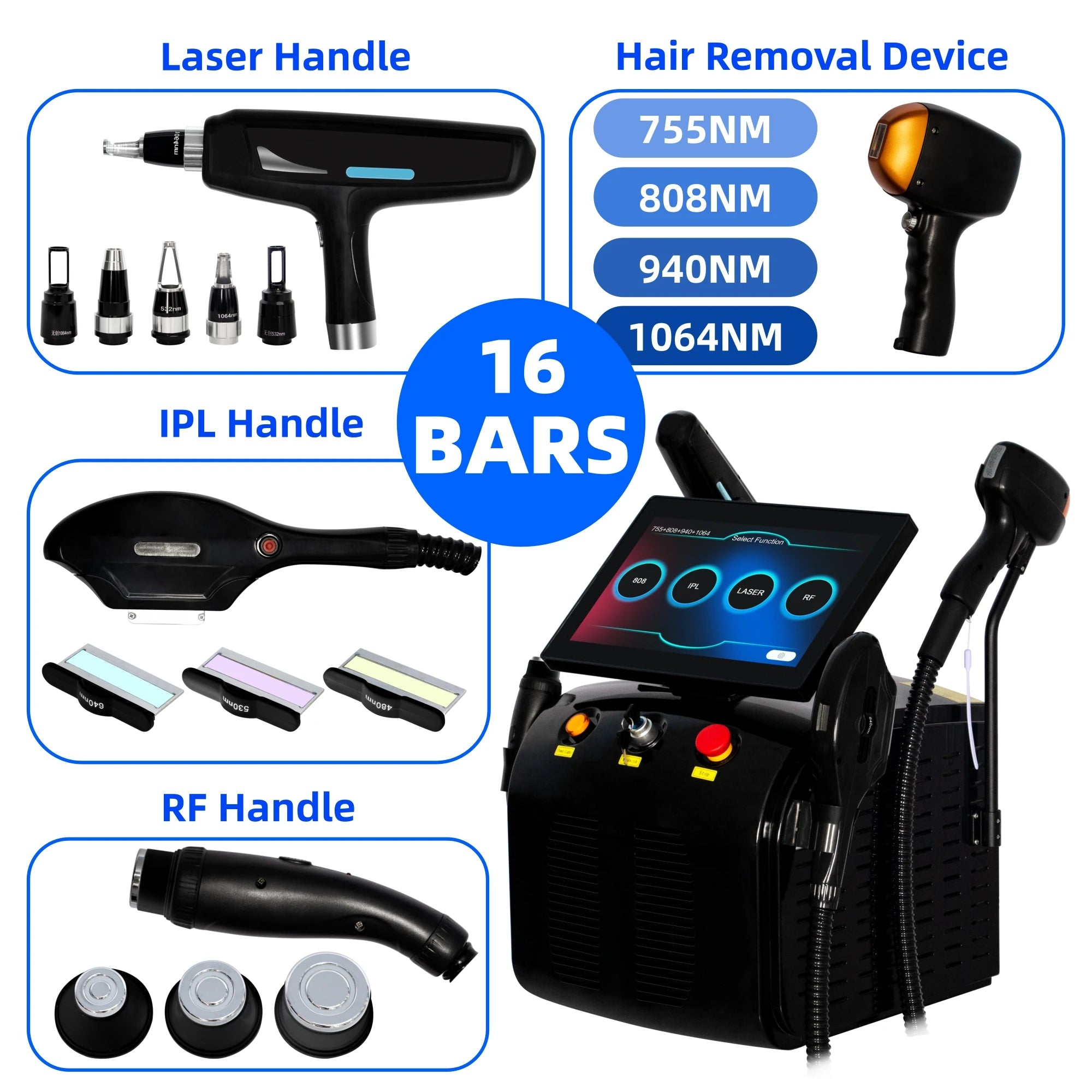 Selfika™ 4-in-1 Multifunctional Diode Laser Beauty Machine