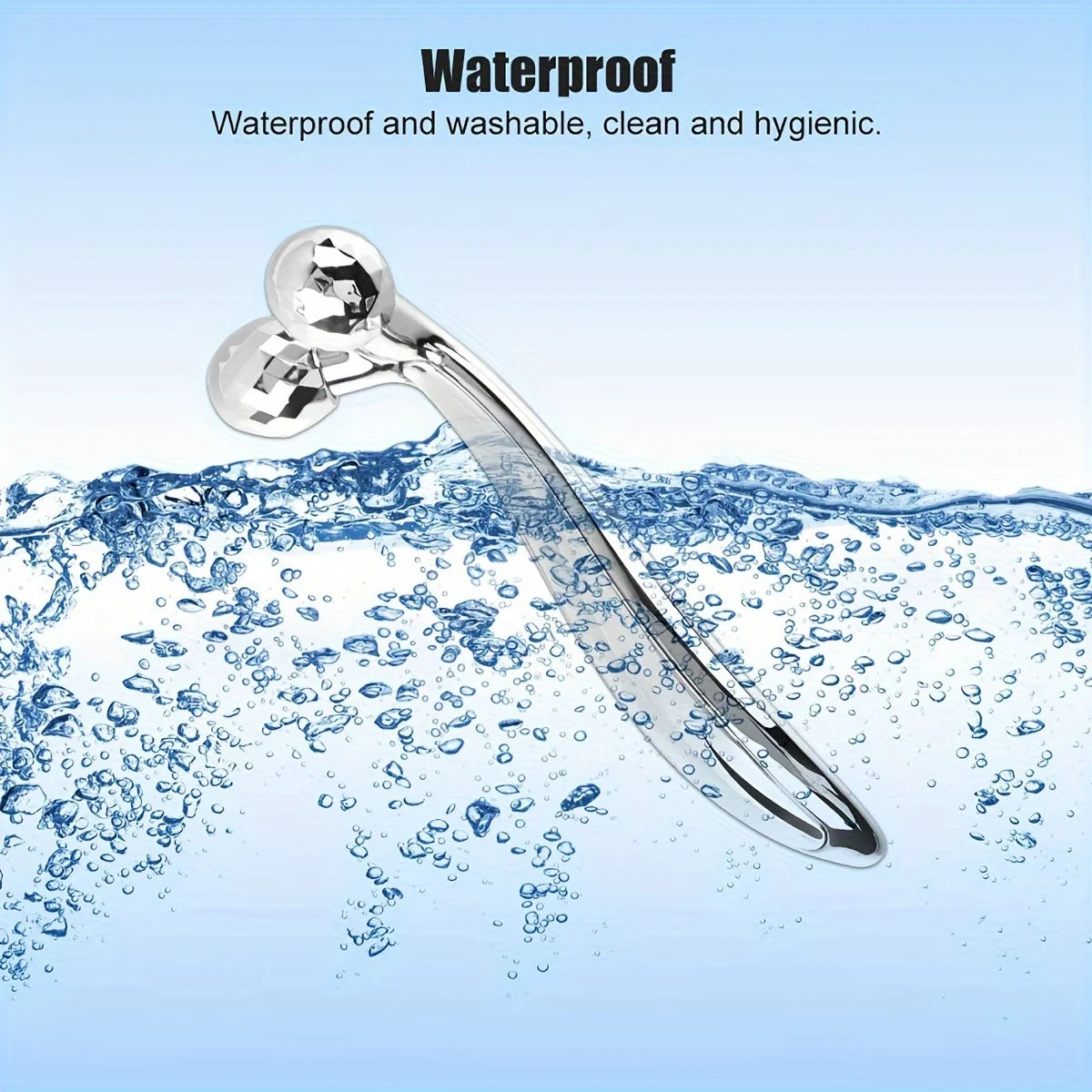 SUOJI Stainless Steel Gua Sha & 3D Roller Massager – Eye Tool, Face Contouring, Dark Circle Appearance