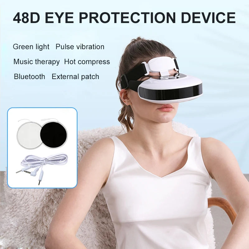 vilnason 48D TENS Electric Eye Massager – Heating, Vibration, Dark Circle Appearance & Fatigue Relief Aid