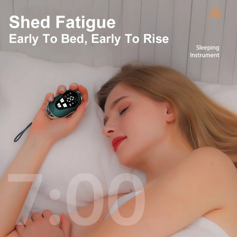 Handheld Microcurrent Pulse Sleep Therapy Instrument – Relaxation Aid for Stress Relief Sensation