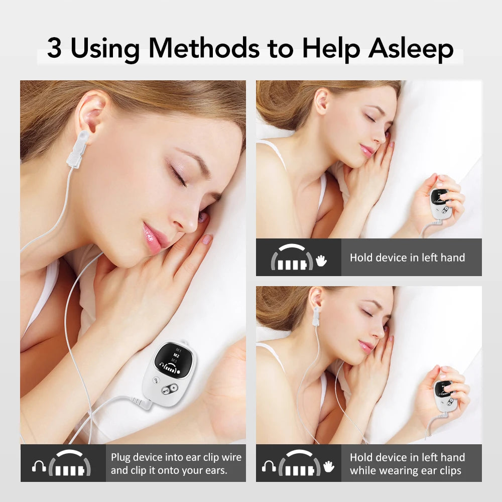 Hailicare CES Microcurrent Ear Clip Device – Relaxation Aid for Calming Sensation and Restful Sleep