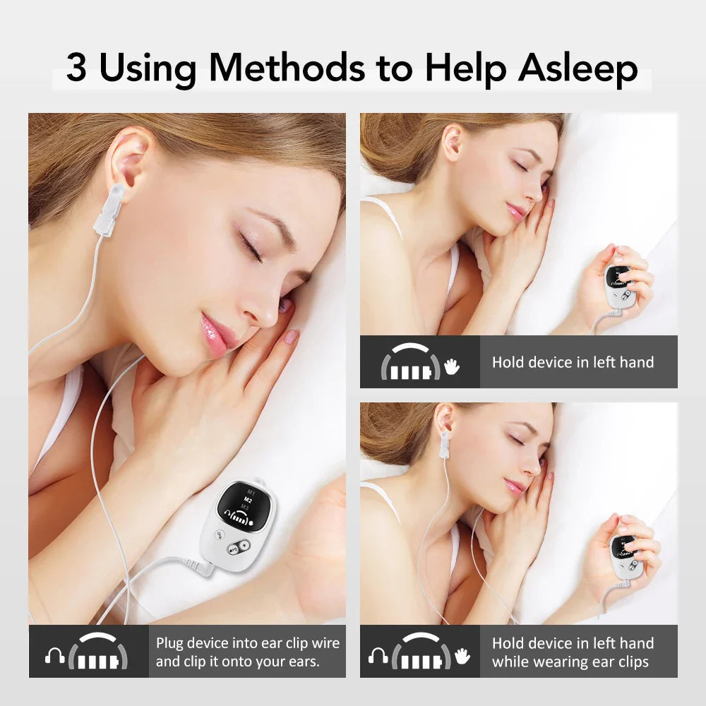 Hailicare CES Microcurrent Ear Clip Device – Relaxation Aid for Calming Sensation and Restful Sleep