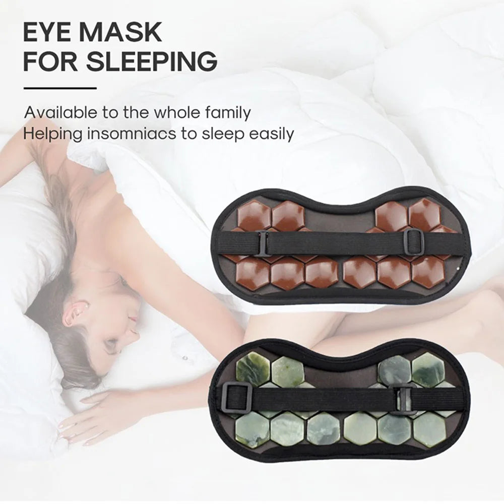 VamsLuna Electric Jade and Tourmaline Heating Eye Mask for Hot Compress Relaxation