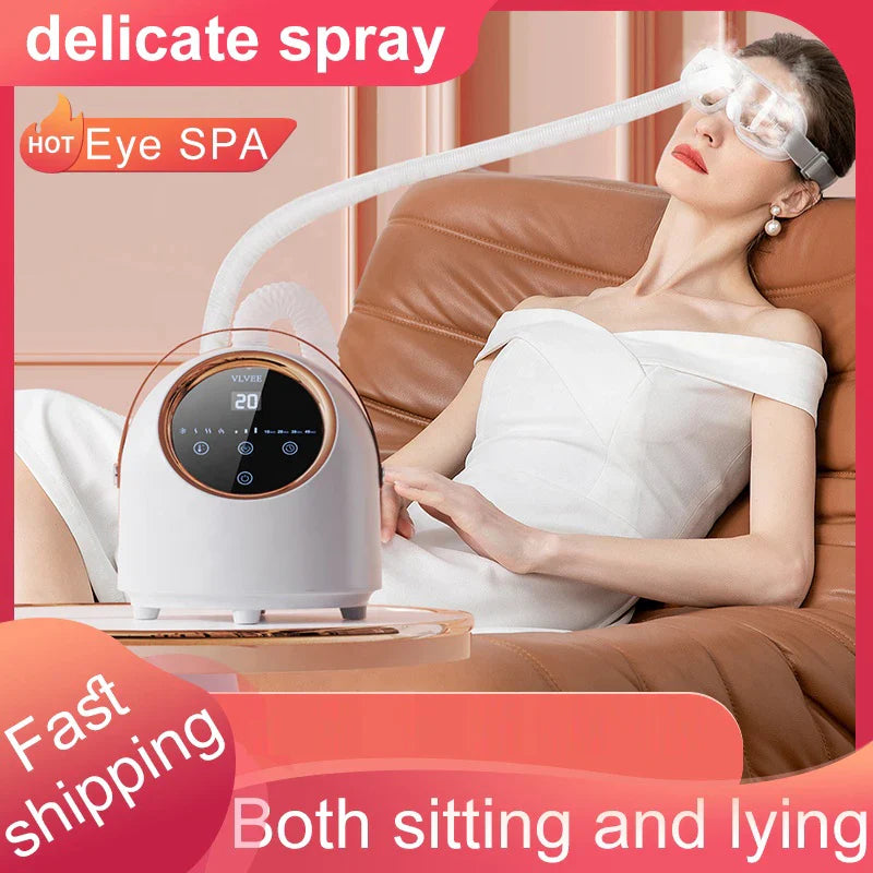 vilnason Hot/Cold Nano Eye Mist Sprayer & Steamer – Adjustable Fog, Comfort for Dryness & Fatigue