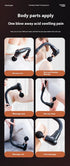 Selfika™ Professional Extended Grip Fascia Gun – 6-Speed Percussion Massager with 3 Modes & 4 Specialized Heads