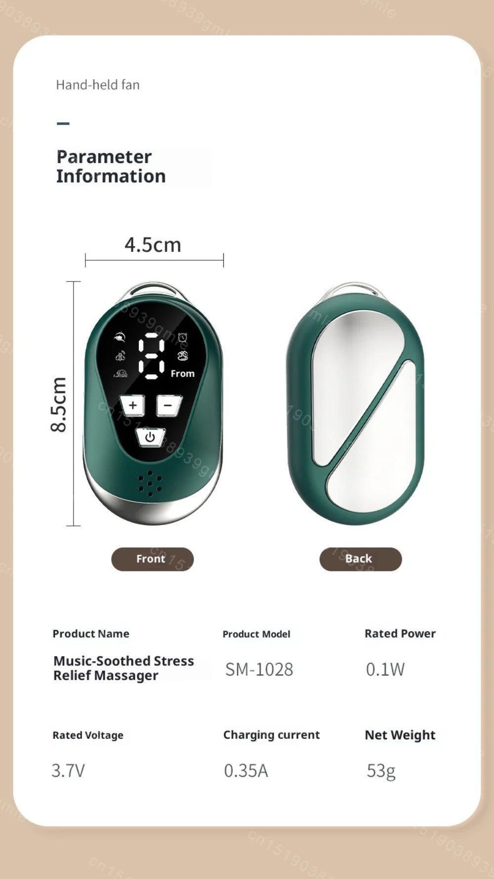 Handheld Microcurrent Pulse Sleep Therapy Instrument – Relaxation Aid for Stress Relief Sensation