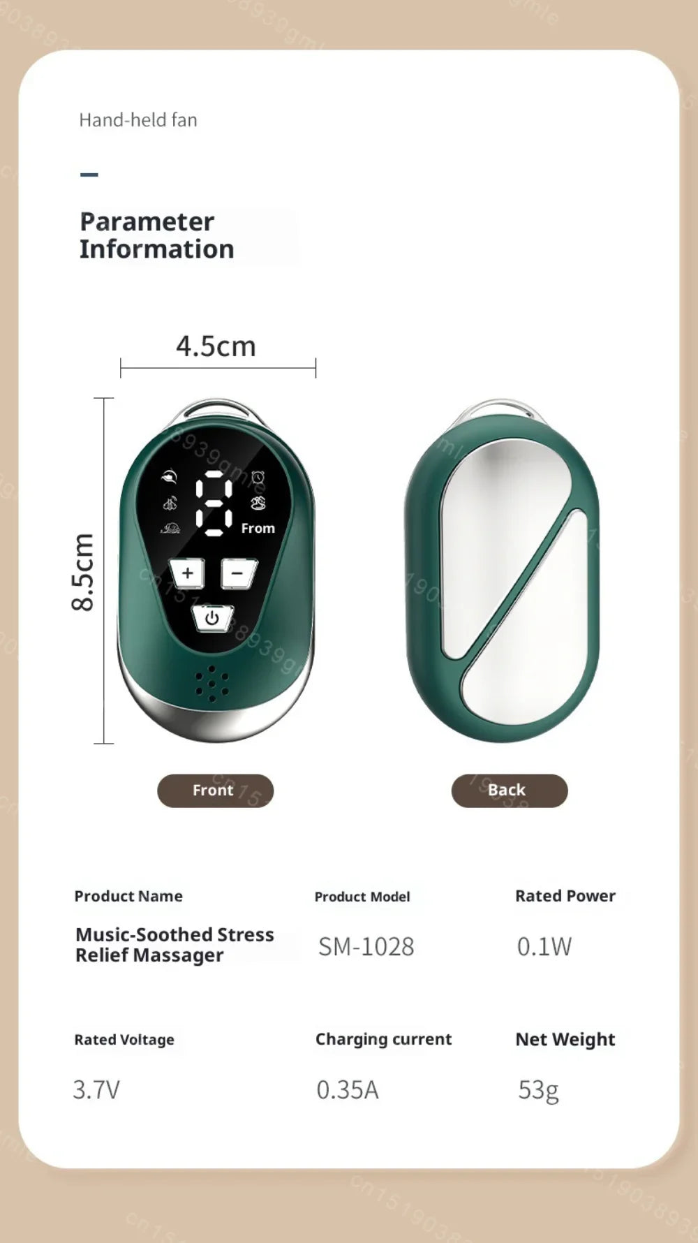 Handheld Microcurrent Pulse Sleep Therapy Instrument – Relaxation Aid for Stress Relief Sensation