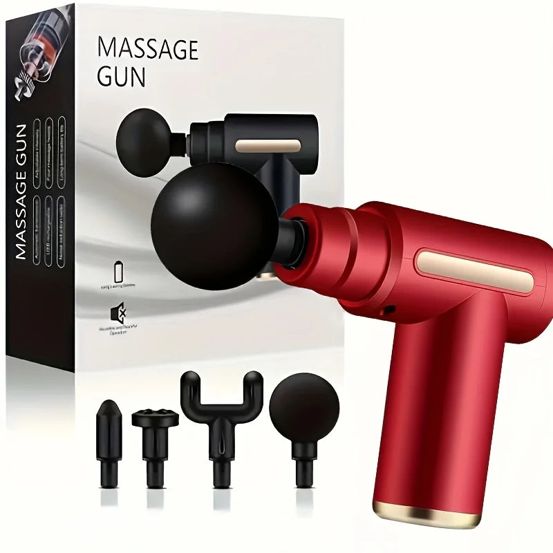 pemy Fascial Gun Percussion Massager – Handheld Deep Tissue Tool for Back, Neck, and Leg Relief