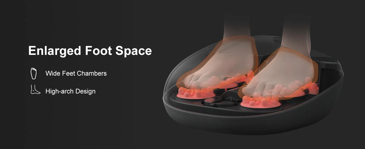 Selfika Fully Wrapped Electric Shiatsu Foot Massager with Heat & Deep-Kneading Rollers