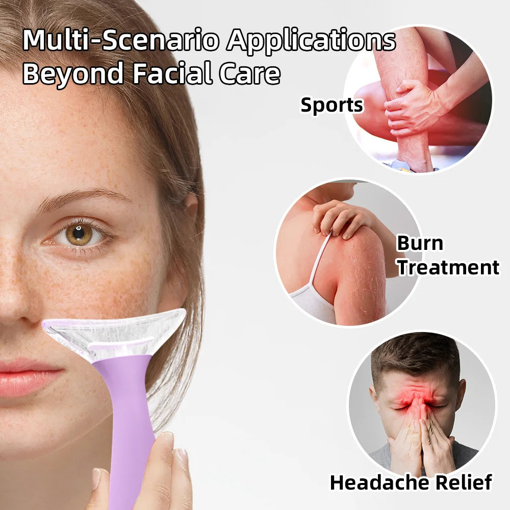 MOZHOU Facial Ice Massage Device/Roller – Reduces Swelling Appearance, Cooling Self-Care Tool