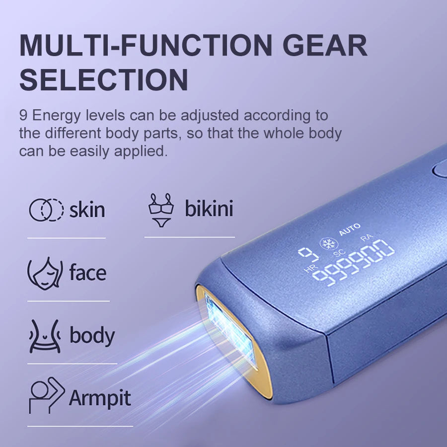Selfika™ 3-in-1 Cooling IPL Hair Removal Device
