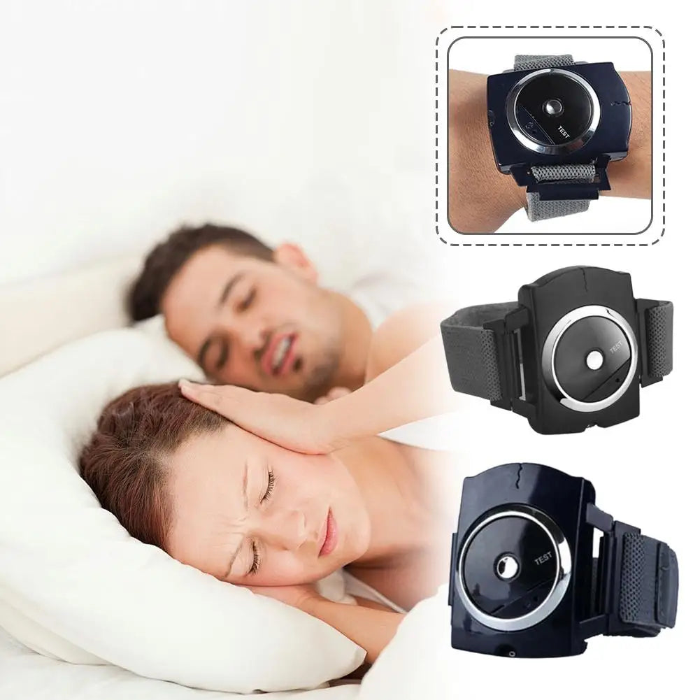 Electronic Pulse Anti-Snoring Wristband Watch – Sleep Aid for Reduced Snoring Perception