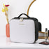 Selfika™ Portable Makeup Train Case – White Waterproof Travel Organizer with 3-Color LED Mirror and Adjustable Dividers