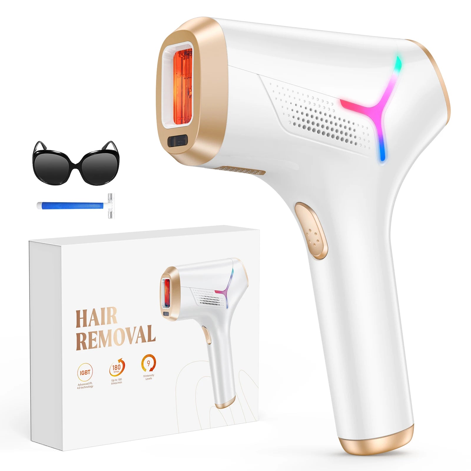Selfika™ IPL Hair Removal Device 9 Energy Levels 22J Epilator