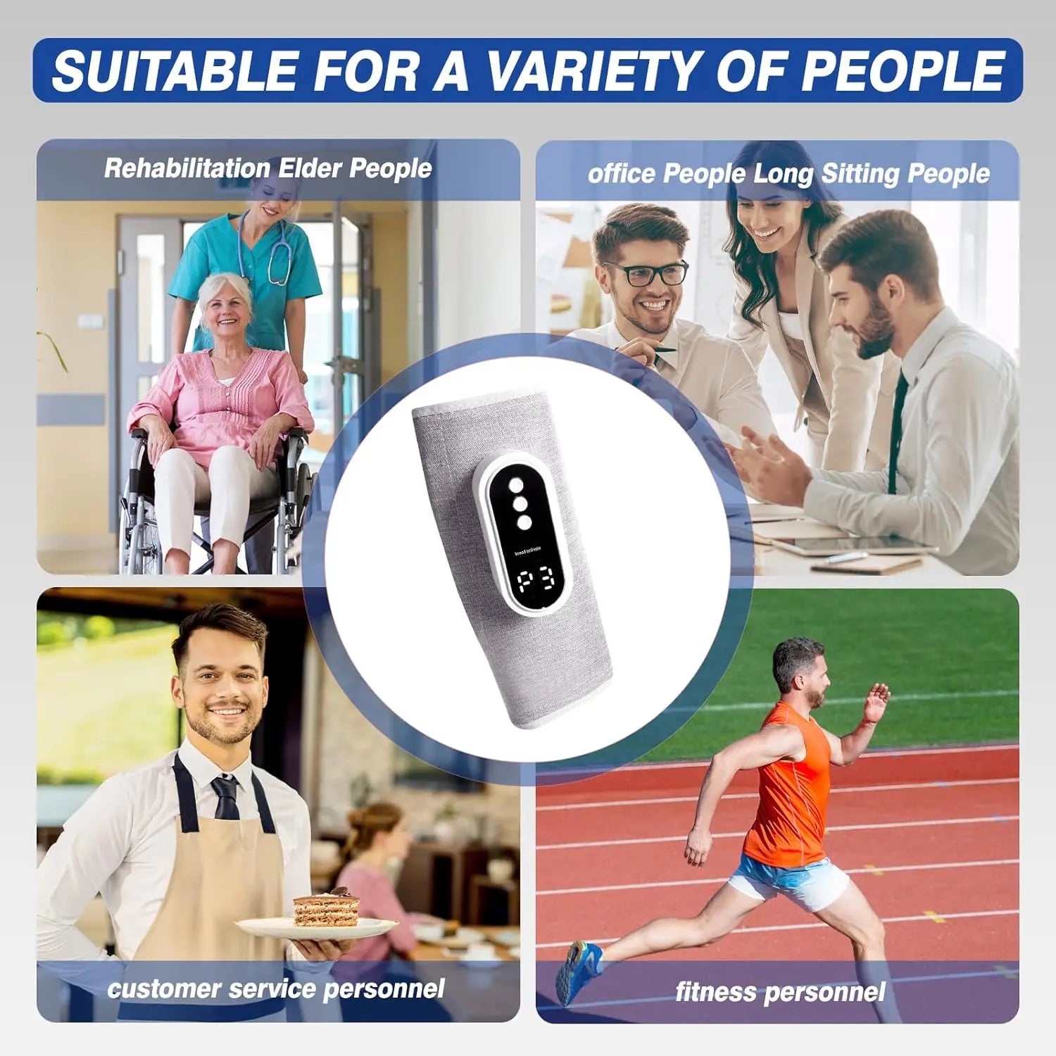 Selfika™ Air Compression Heated Calf Massager