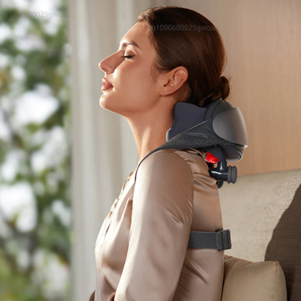 Deep Tissue Shiatsu Neck and Shoulder Massager with Heat and Kneading Technology