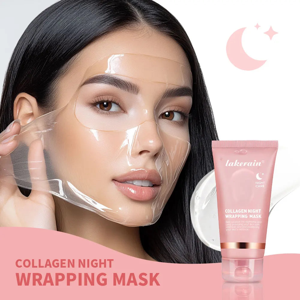 Selfika™ Collagen Night Wrapping Mask – Overnight Lifting & Deep Hydrating Peel-Off Mask (75ml)