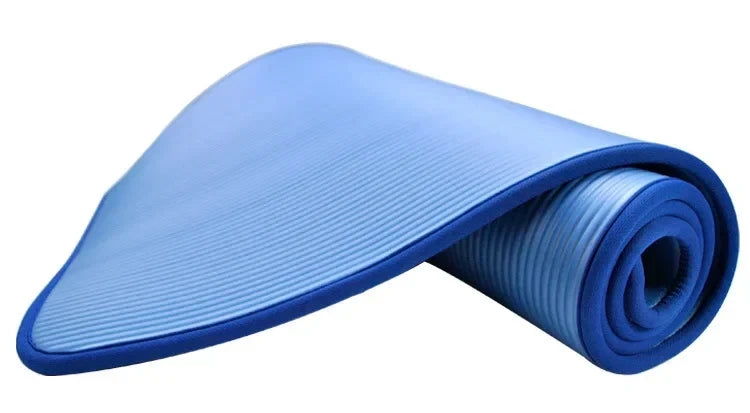Selfika™ 10mm Extra-Thick Yoga Mat – High-Resilience Anti-Slip NBR Exercise Mat for Beginners, Pilates & Home Workouts