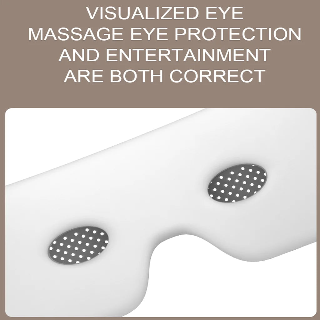 VIMYSHOW Portable Visible Eye Massager – Airbag Kneading, Hot Compress, Bluetooth Music Relaxation Sleep Mask