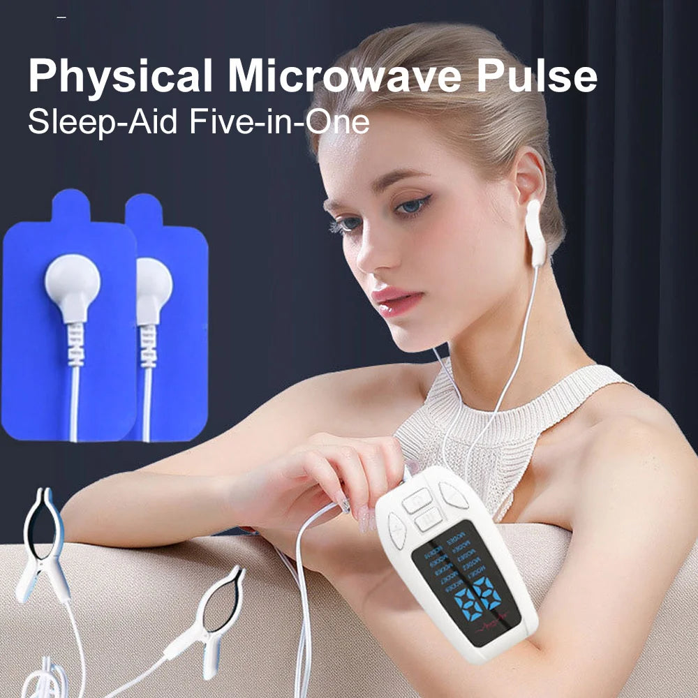 Voguish Portable CES Microcurrent Sleep Aid Device – Relaxation Helper for Restful Sleep, Anti-Stress Appearance