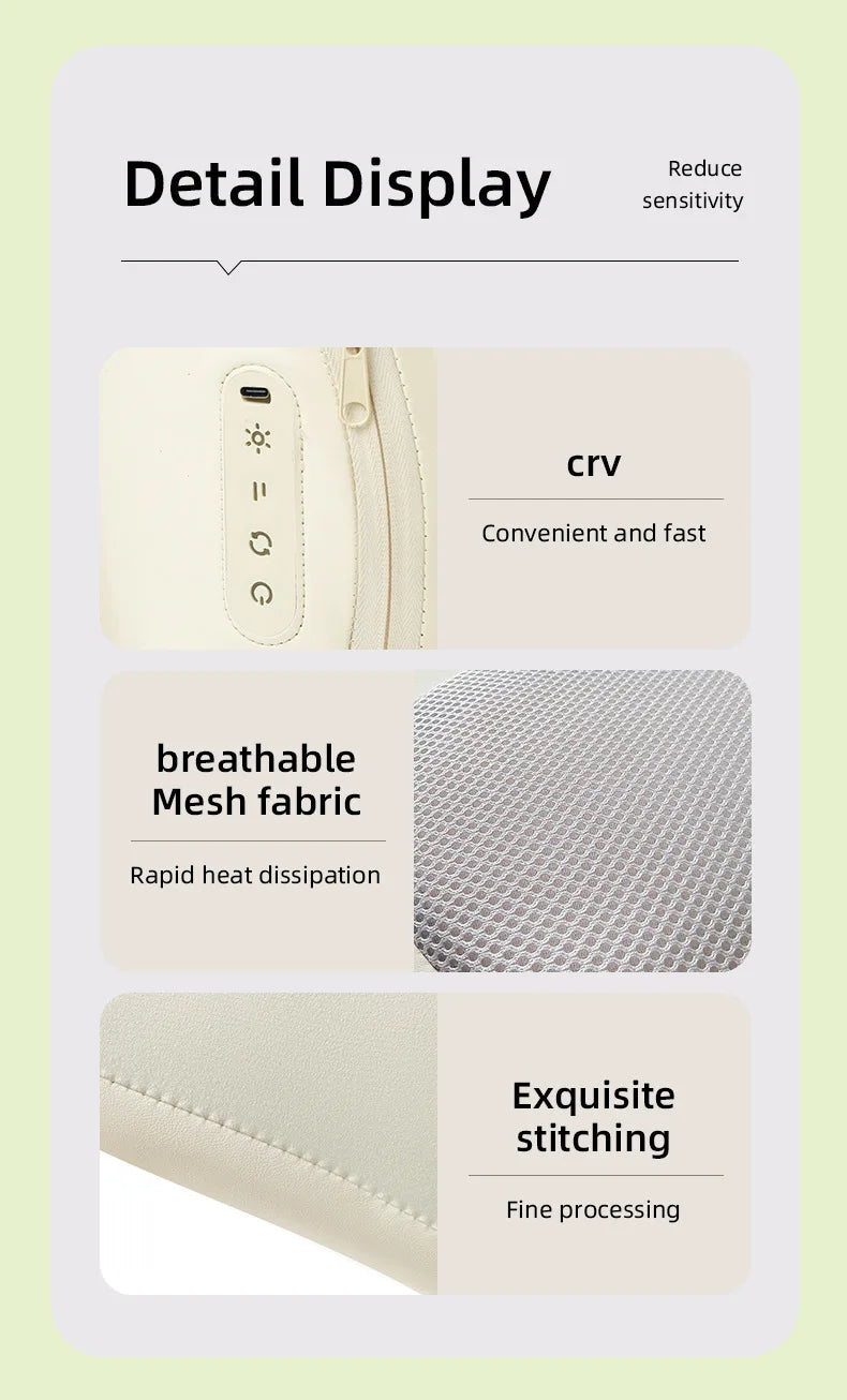 Selfika Cordless Lower Back Massager with Deep-Tissue Heat Therapy & Rechargeable Battery