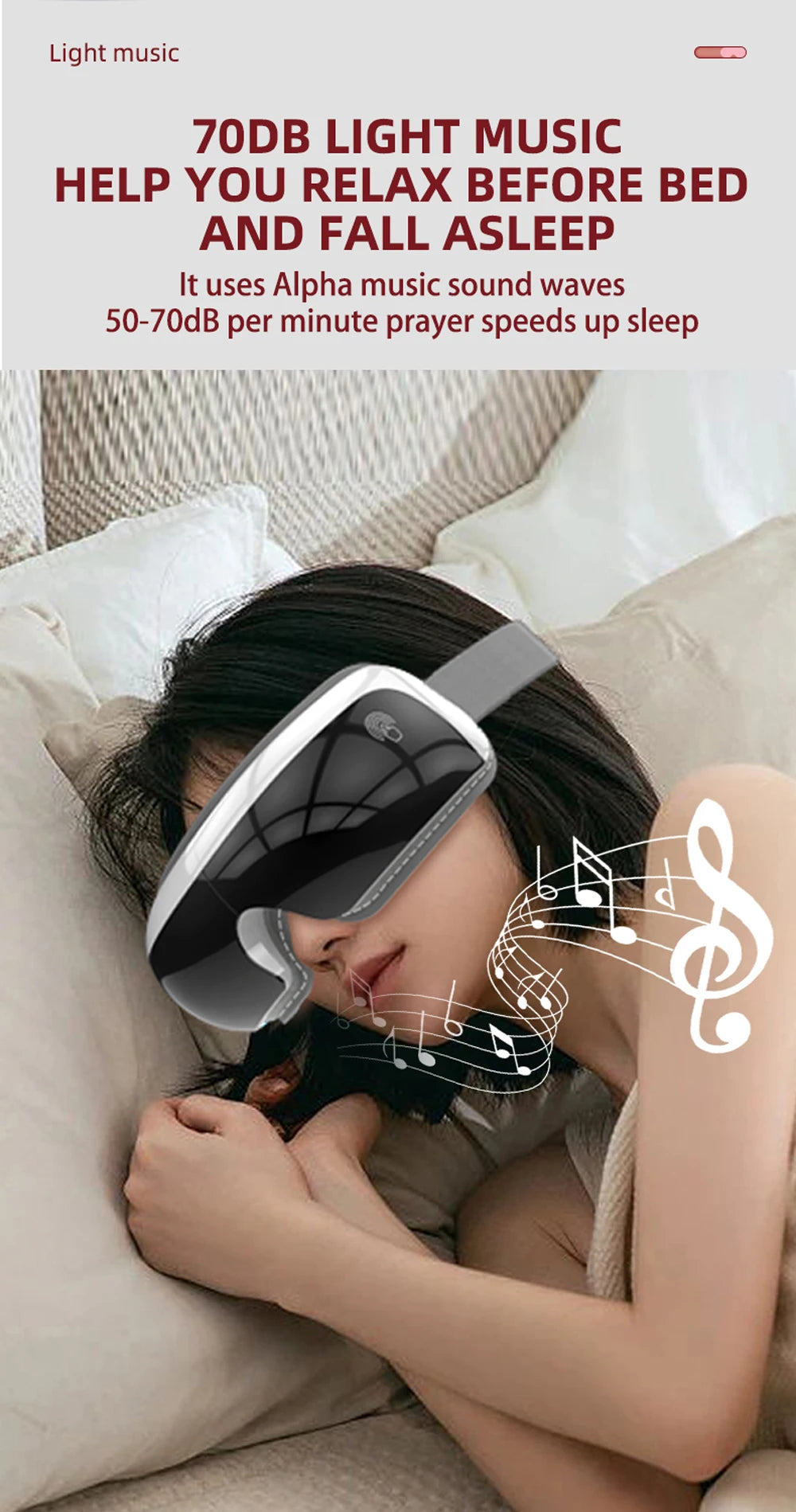 SMVP Electric Eye Massager with Air Bag Compression and Hot Compress for Relaxation