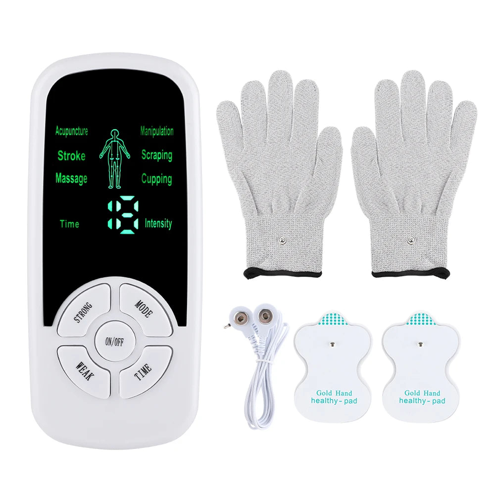 Hailicare TENS EMS Electric Muscle Stimulator – Digital Pulse Massager, 6 Modes, Back Neck Shoulder Relief